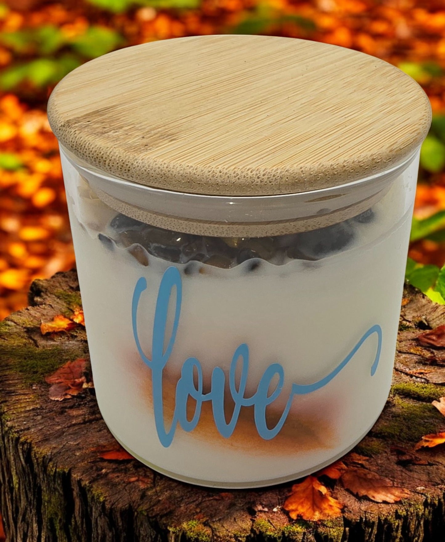 Strong Scented SANDALWOOD & GINGER Marbled Organic Coco Soy Wax Candles Hand poured - 240g/280g/330g (Copy)