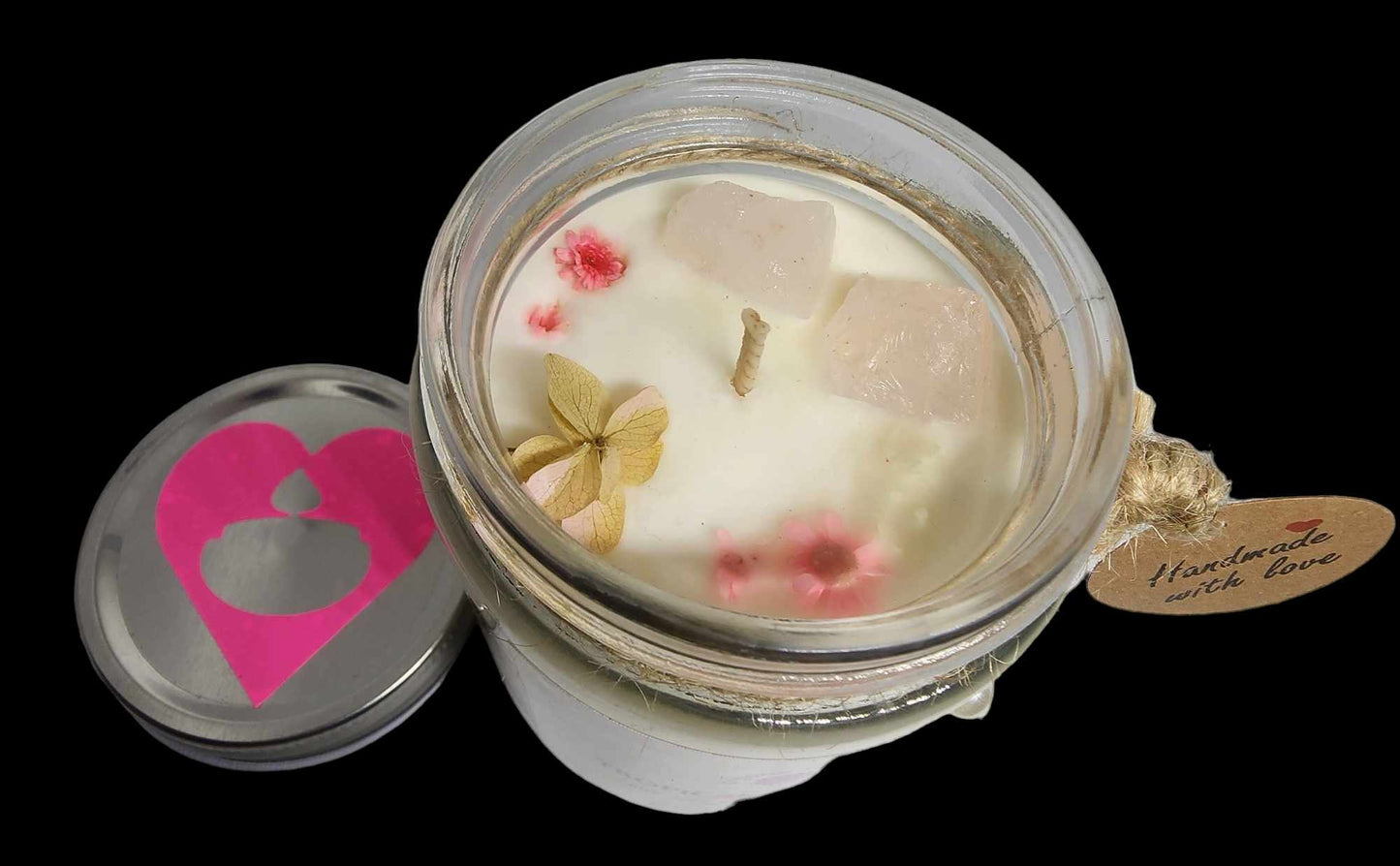 Strong Scented TROPICAL PARADISE Marbled Organic Coco Soy Wax Candles Hand poured - 240g/280G/330G