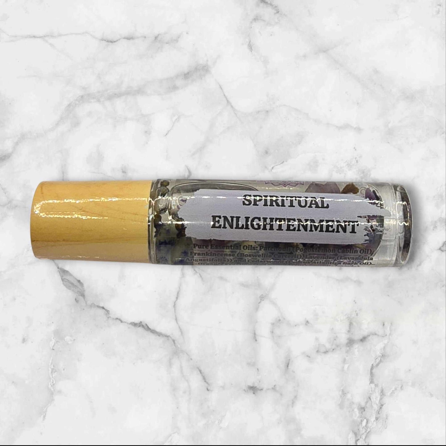Aromatherapy Organic Essential Oil Rollers with Crystals and Botanicals - Self Love Calm Energy Grounding Abundance Choose your Essential Oil 10ml
