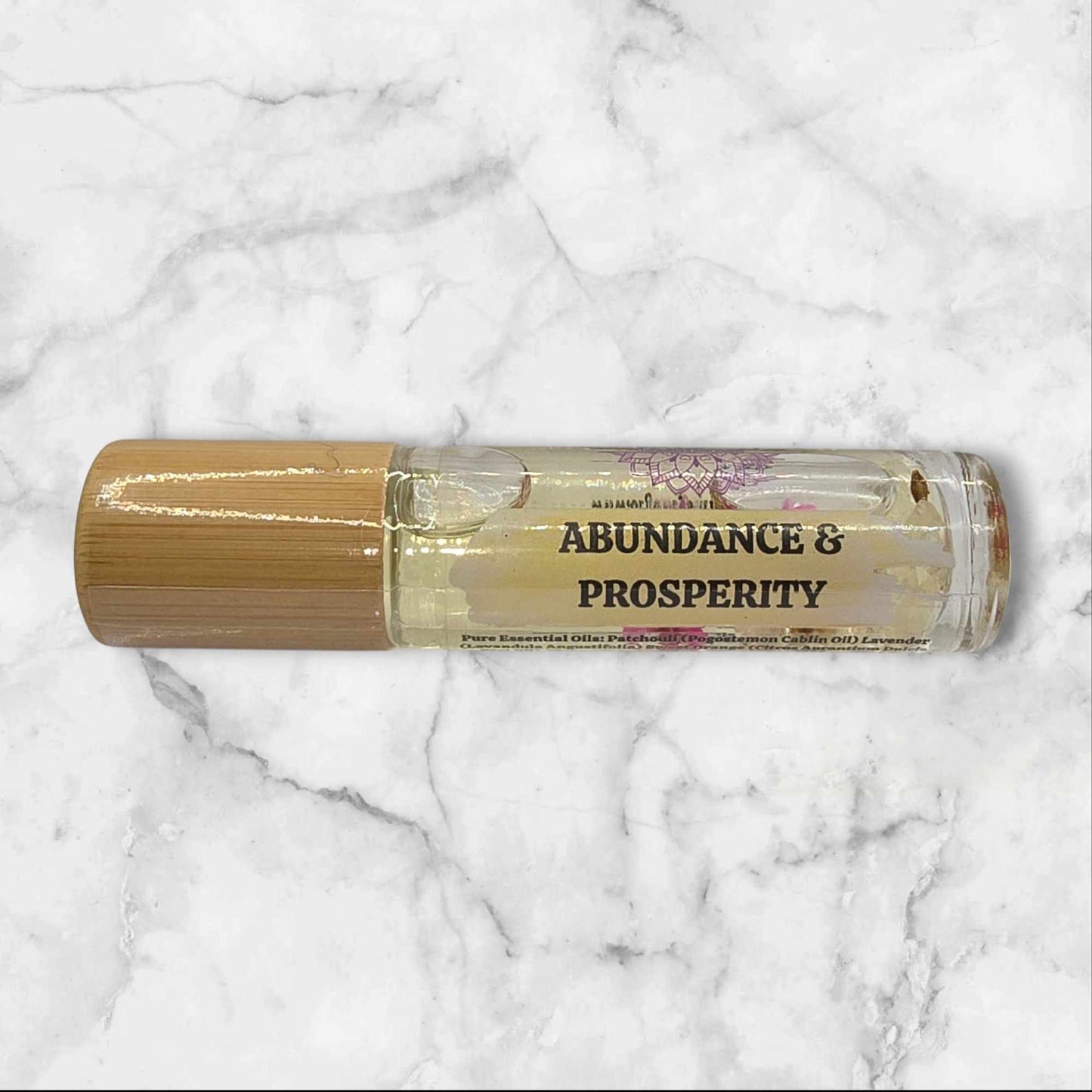 Aromatherapy Organic Essential Oil Rollers with Crystals and Botanicals - Self Love Calm Energy Grounding Abundance Choose your Essential Oil 10ml