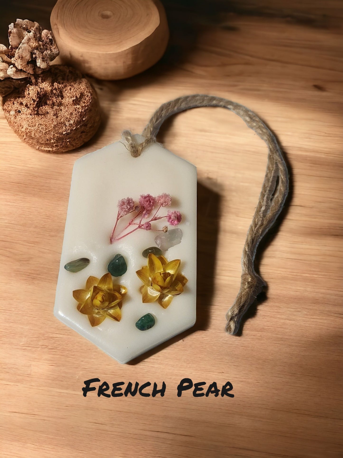 Hanging Handmade Soy Wax Wardrobe Car Air Fresheners, Closet or Drawer Fresheners, Home Decor Sachet - Made in Australia
