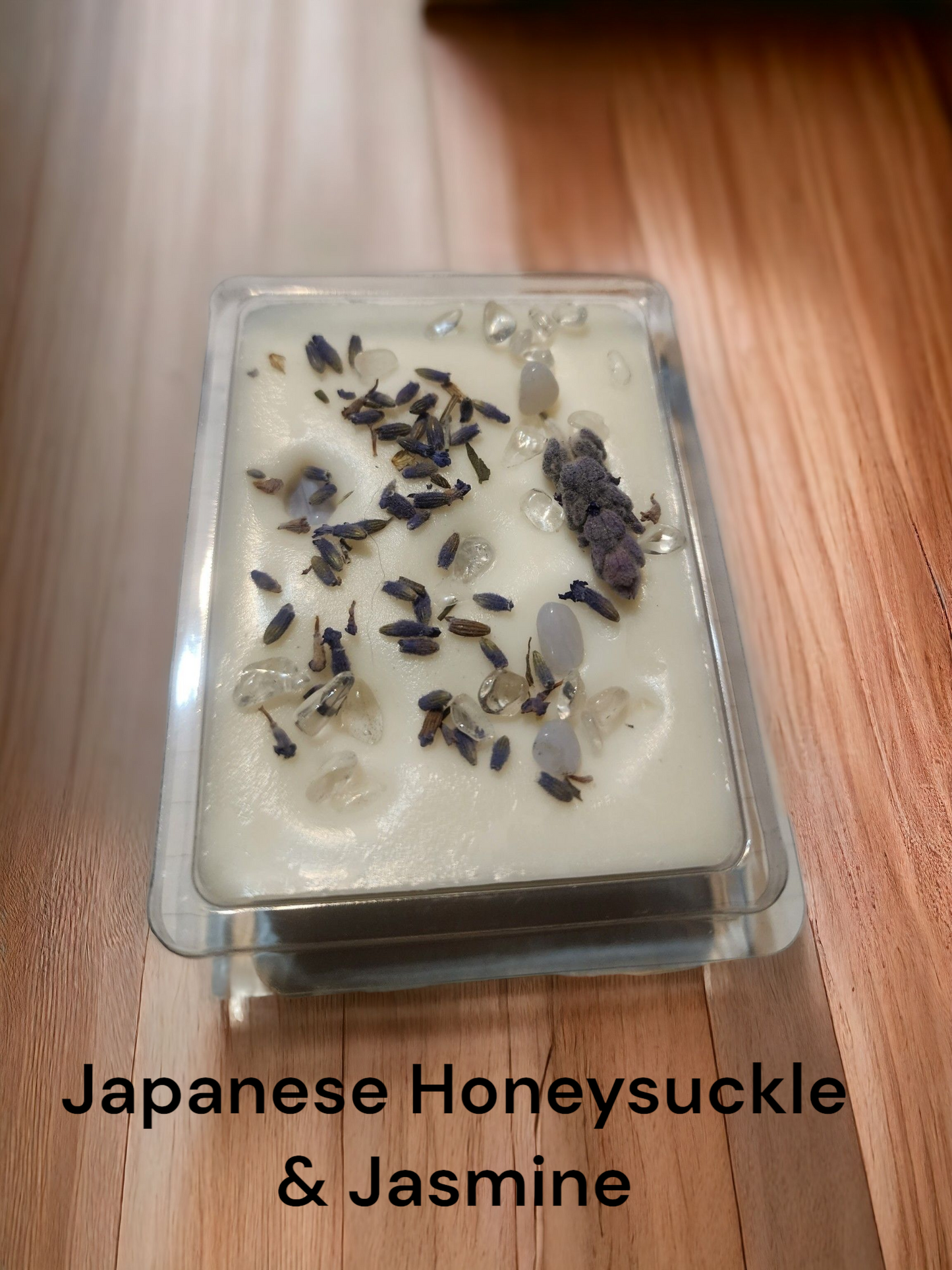 Strong Scented Soy Wax Melts with Crystals, Flowers Dried Orange Hand poured - 80-90g - Gift ideas - Made in Australia