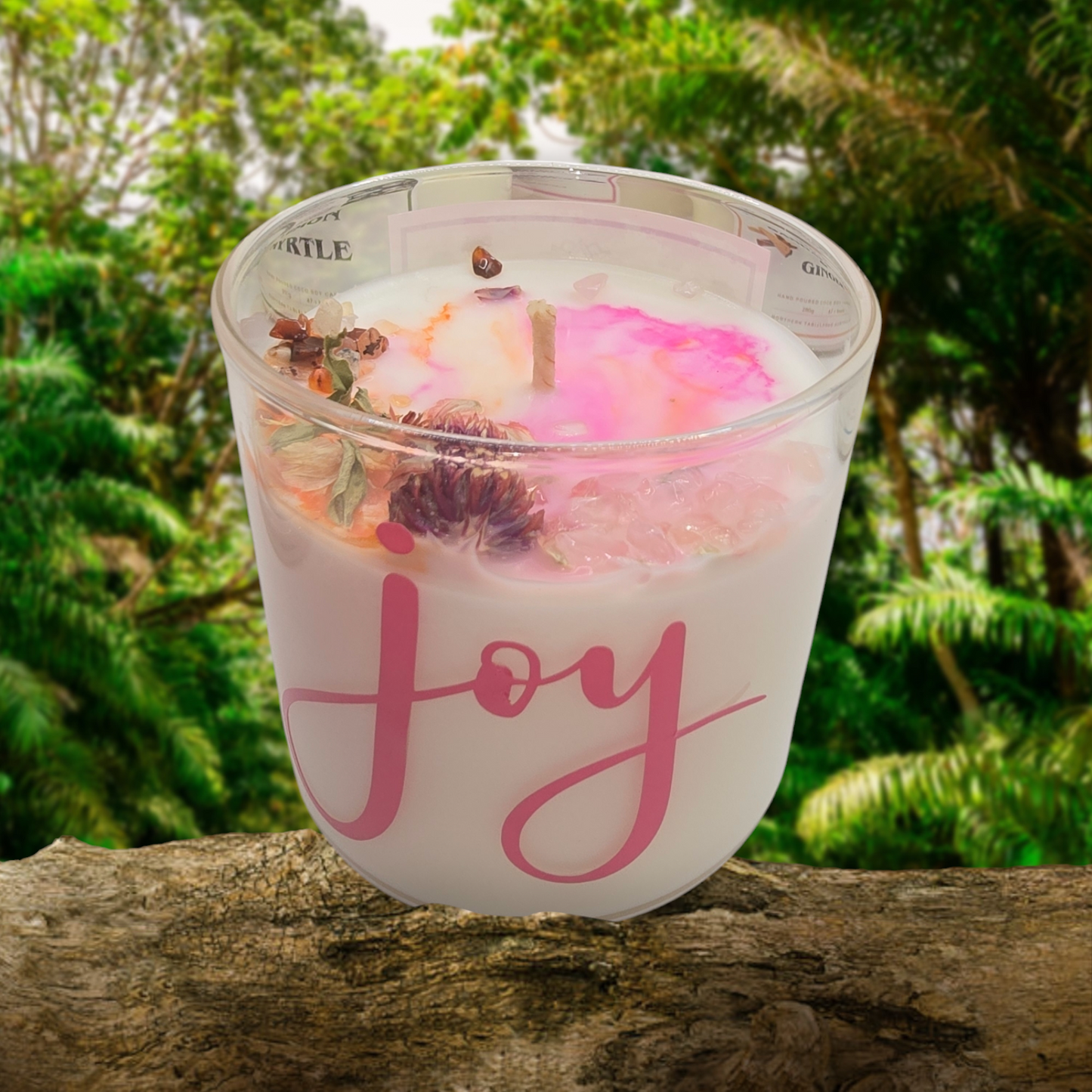 Strong Scented PASSIONFRUIT TROPIC FUSION Marbled Organic Coco Soy Wax Candles Hand poured - 185g/280g/330g