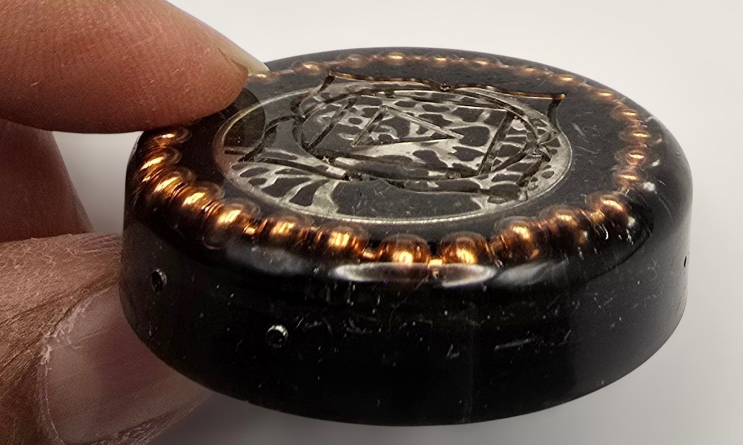 Tree of Life Orgonite Disc – Reiki & Scalar Infused Orgone Shungite, Magnetite & Copper EMF Neutraliser (4cm) Pocket Rocket
