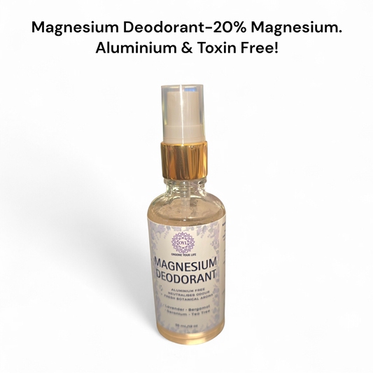 Natural Magnesium Deodorant Spray | Aluminium-Free | Odour Control for Sweat | Tea Tree, Lavender & Citrus | Sensitive Skin Safe