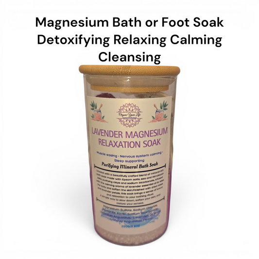 Aromatherapy Lavender Magnesium Detox Support Soak - Approx 250g