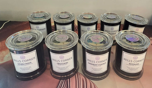 Luxury Masculine Scented Candle | Soy Coconut Wax | Wills Collection 330g