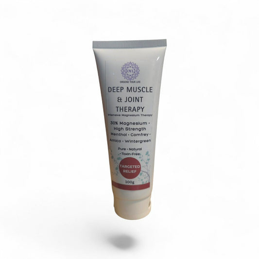 Magnesium Deep Muscle & Joint Therapy Cream | Natural Arthritis Relief with Menthol & Comfrey (Toxin-Free, 100g)