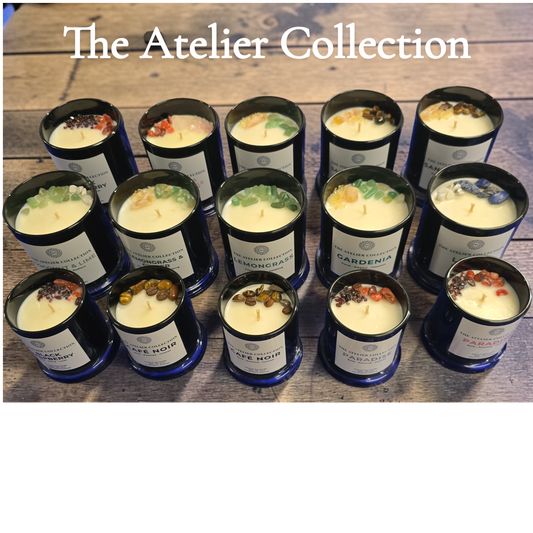 Luxury Coconut Soy Candles Australia | Crystal-Infused Scented Candles – The Atelier Collection 185g | 330g
