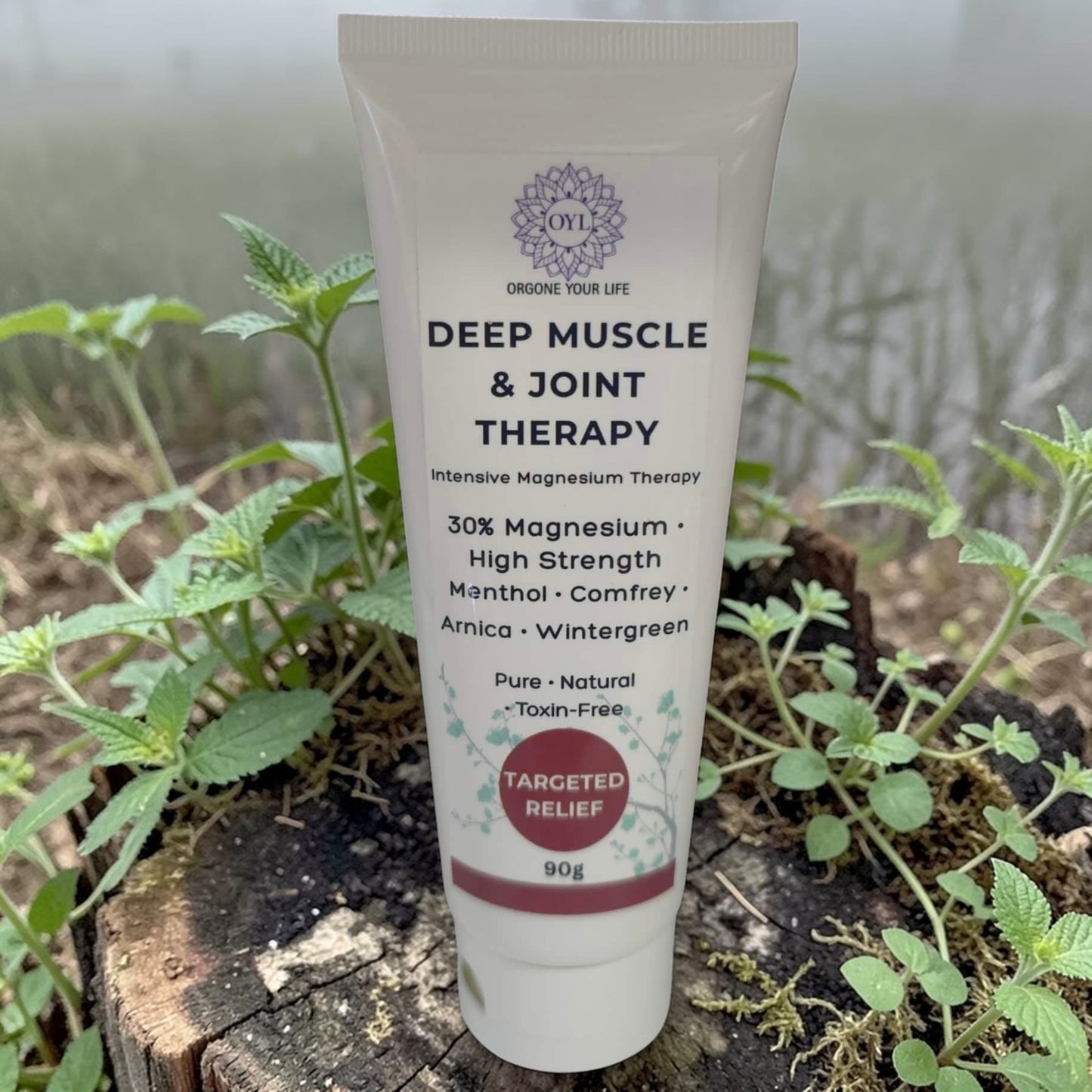 Magnesium Deep Muscle & Joint Therapy Cream | Natural Arthritis Relief with Menthol & Comfrey (Toxin-Free, 100g)