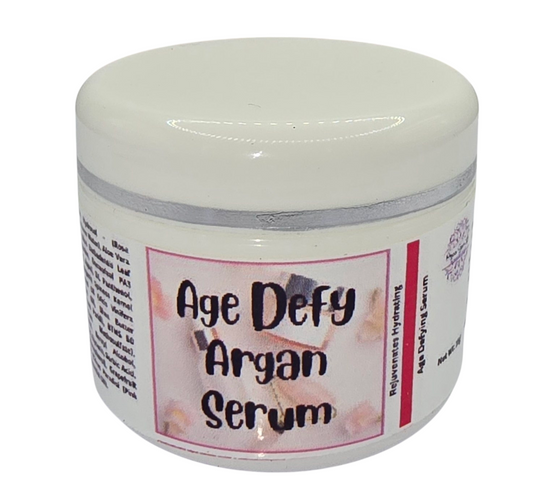 Pure 100% Natural AGE DEFY ARGAN SERUM Elixir Aloe Vera Shea Butter Argan Oil Toxin Free Skin Care 20g