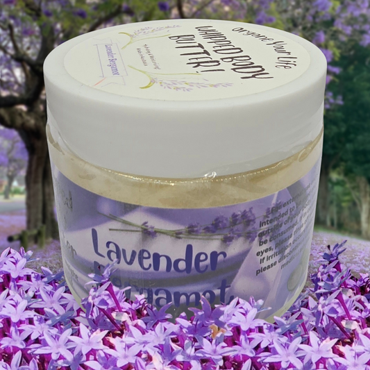 Natural Whipped Body Butter with Organic Ingredients Jojoba Oil Cocoa Butter Avocado Rosehip Shea Butter Lavender &  Bergamot Essential Oils