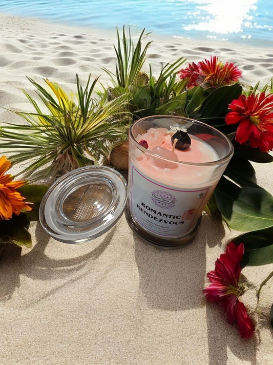 Strong Scented ROMANTIC RENDEZVOUS Inspired By Chanel CHANCE Marbled Organic Coco Soy Wax Candles Hand poured - 240g/280g/330g